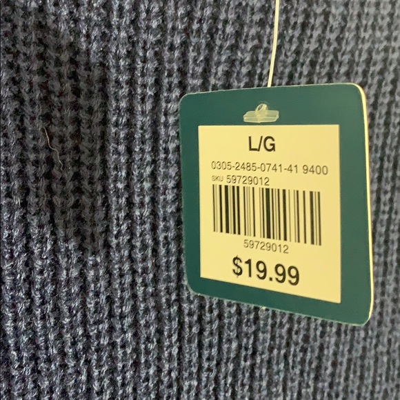 Navy Blue Turtle Neck Sweater - Picture 3 of 4